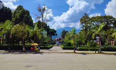 Parque principal de la provincia de Oxapampa.